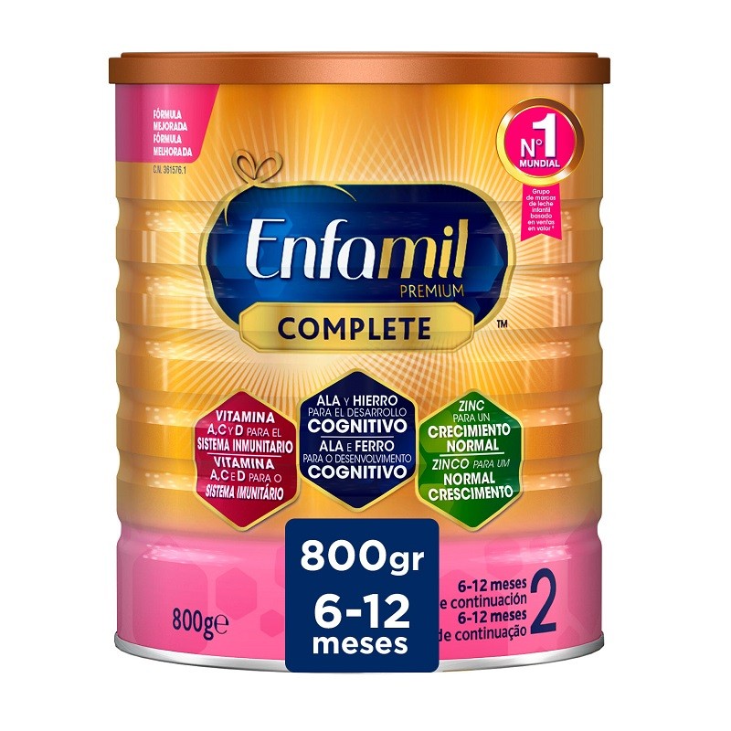 Enfamil 2 Pack 4x800gr Premium Complete Leche Infantil de Continuación-3