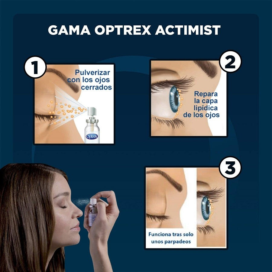 OPTREX ActiMist Spray Ocular 2 en 1 Ojos Secos y Cansados 10ml-2