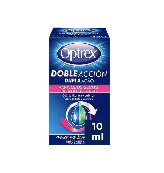 OPTREX Doble Acción Colirio Ojos Secos Hidrata y Lubrica 10ml-1