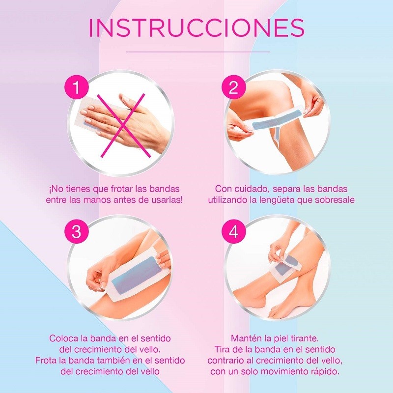 VEET Bandas de Cera Depilatorias Faciales Piel Sensible 40 uds-7
