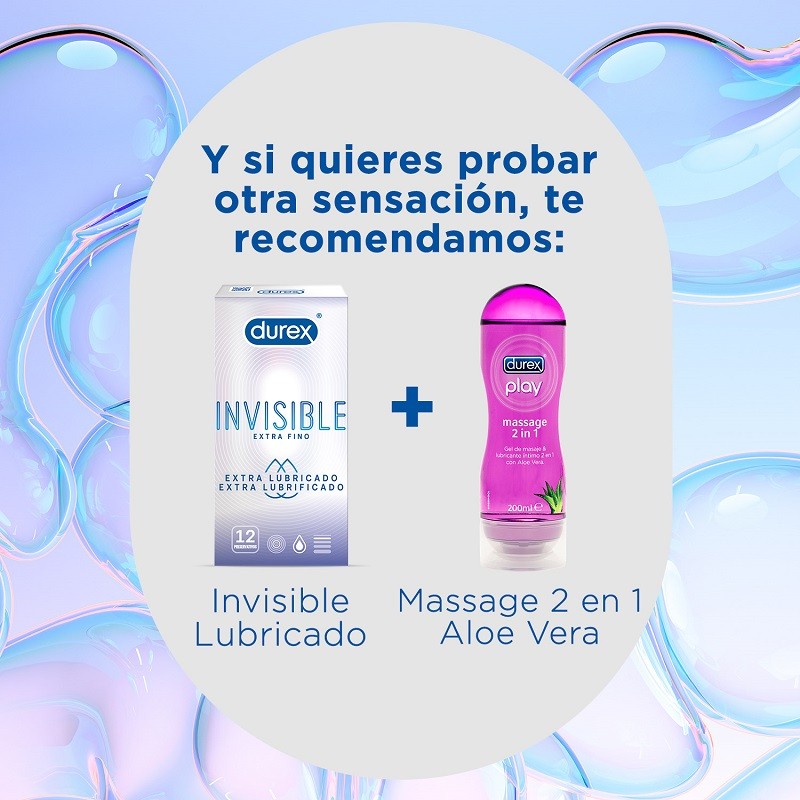 DUREX Preservativos Invisibles Extra Lubricados 12 unidades-7