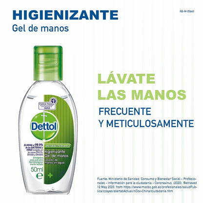 DETTOL Duplo Gel de Manos Antibacteriano 2x50ml-3