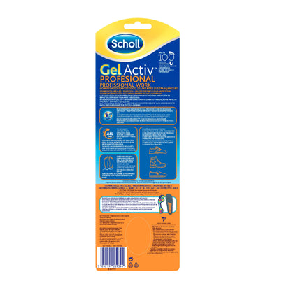 SCHOLL Plantilla Gel Activ Profesional Hombre Talla 40 - 46.5-3