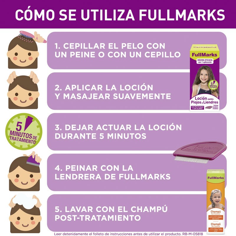 FULLMARKS Shampoing Post-Traitement Poux et Lentes 150 ml