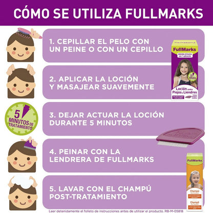 FULLMARKS Shampoing Post-Traitement Poux et Lentes 150 ml