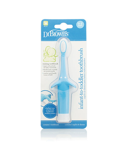 DR. Brosse à dents bleue BROWN'S Natural Flow