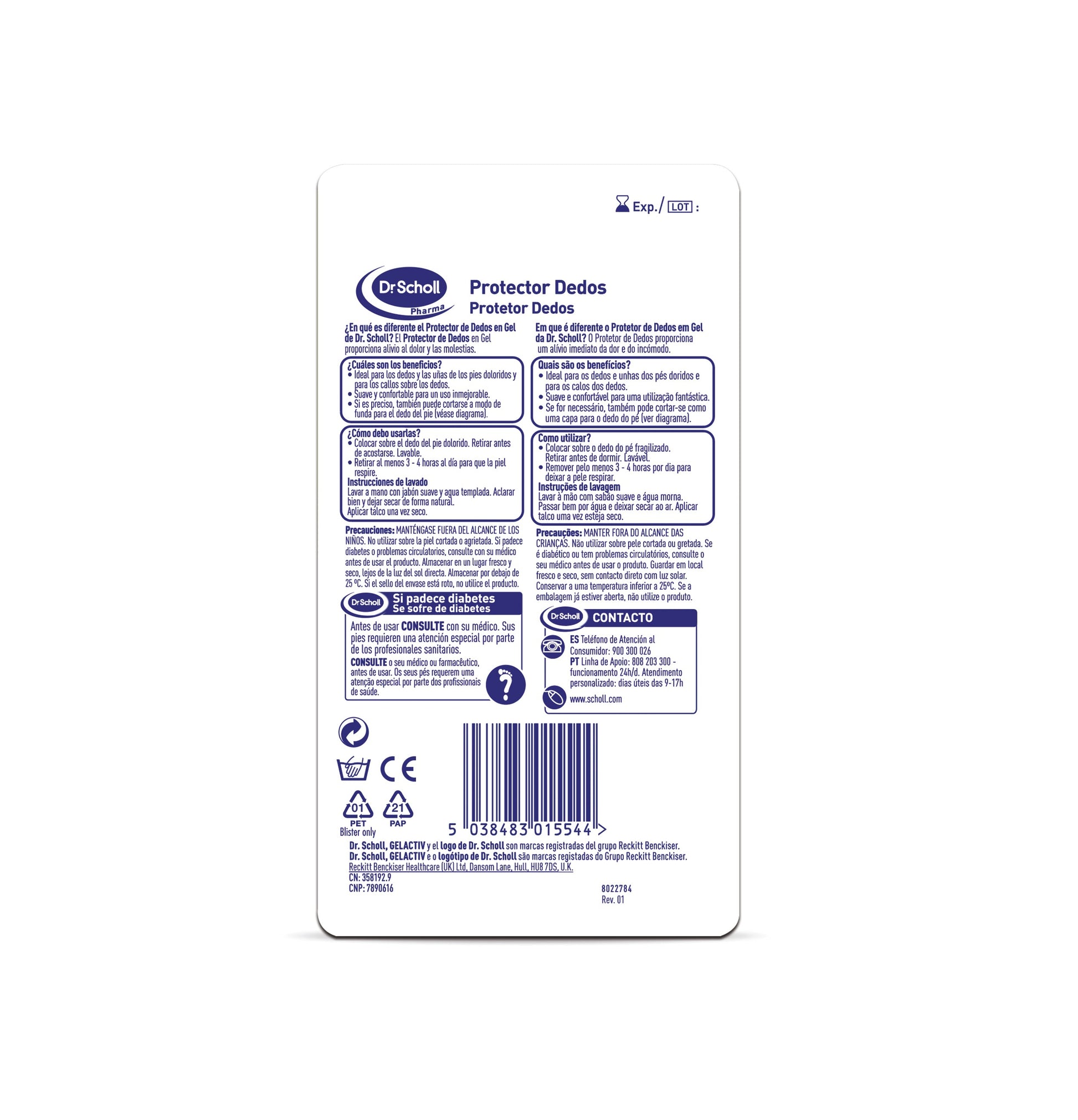 SCHOLL Tubo Protector Dedos-2