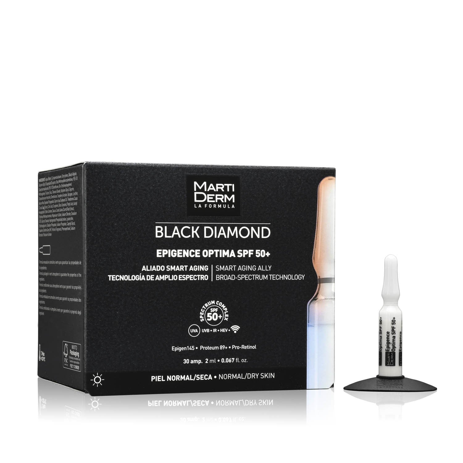 MARTIDERM Ampollas Black Diamond Epigence Optima SPF 50 x30 Ampollas-2