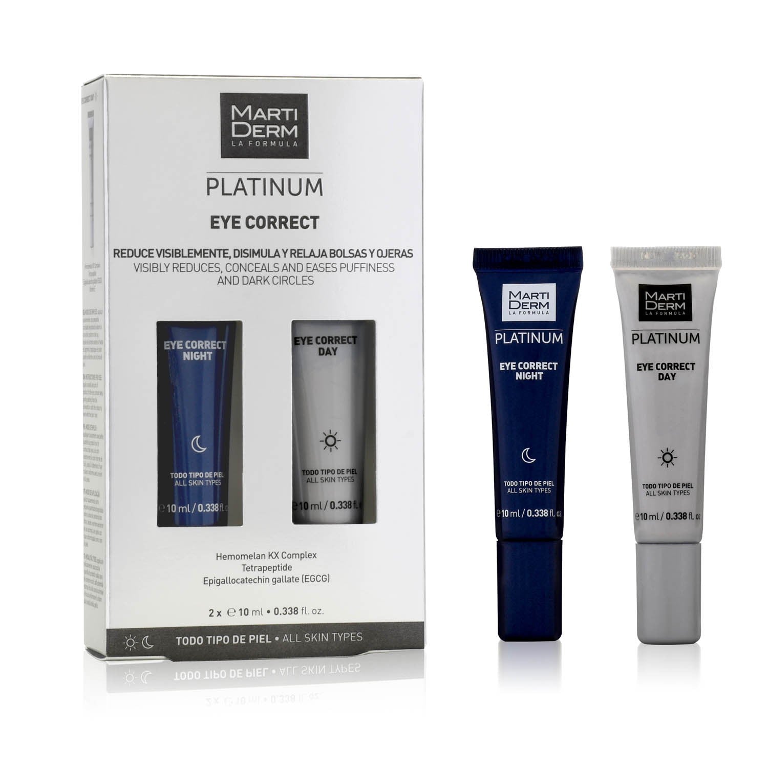 Martiderm Platinum Eye Correct Día 10ml + Noche 10ml-1