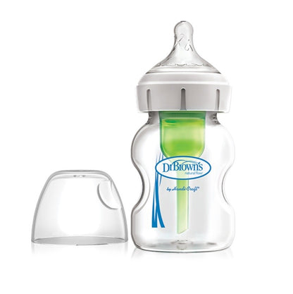 DR. BROWN'S Biberón Options+ Anti-Colic de Cristal Boca Ancha 150ml-1