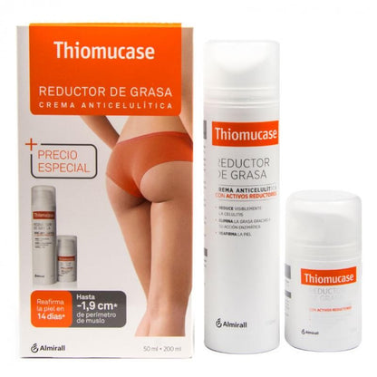 THIOMUCASE Pack Reductor de Grasa Crema Anticelulítica 200ml + 50ml de REGALO-1