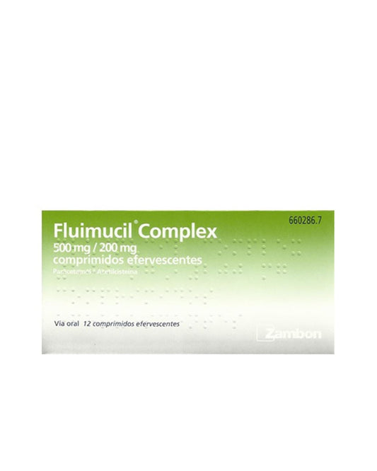 FLUIMUCIL Complex 500/200MG 12 Comprimidos Efervescentes-1