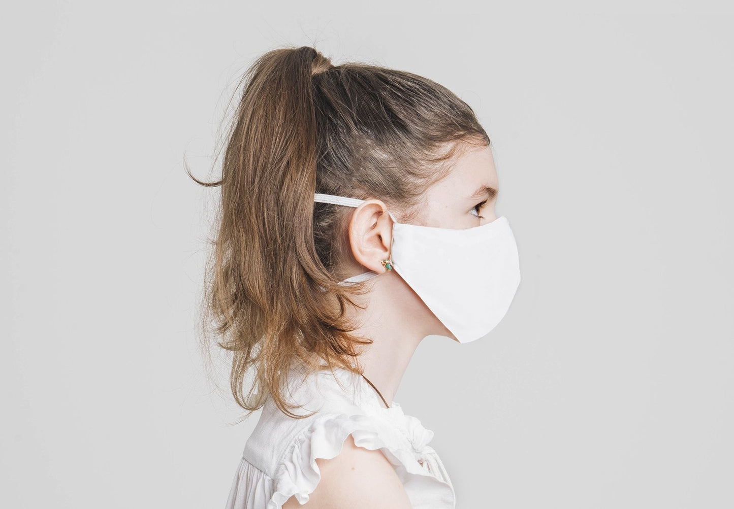 Wiederverwendbare und waschbare Kindermaske 100 % Bio-Baumwolle 13-17 Jahre R40