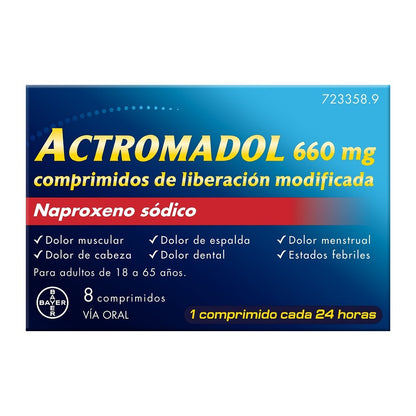 ACTROMADOL 660mg 8 Comprimidos-1