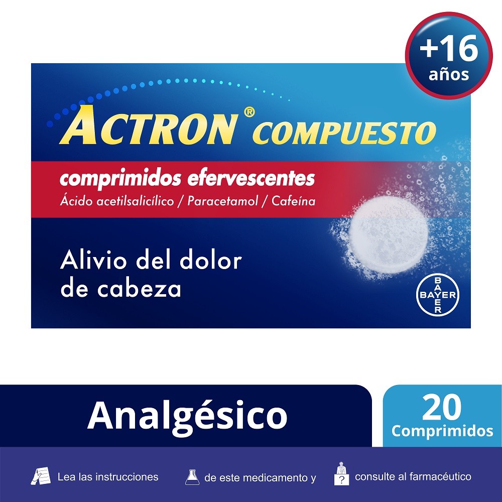 ACTRON Compuesto 20 Comprimidos Efervescentes-2