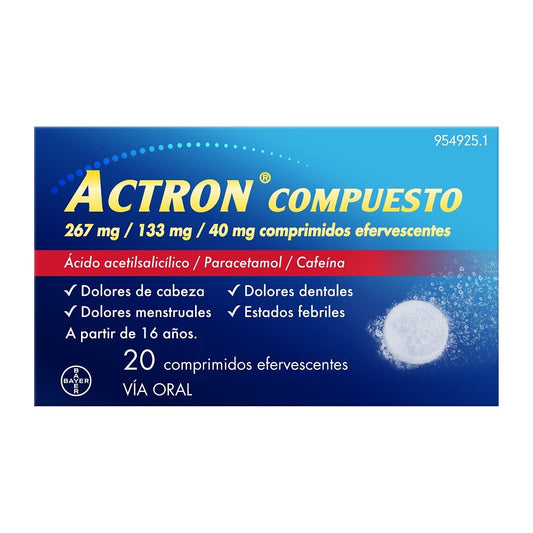 ACTRON Compuesto 20 Comprimidos Efervescentes-1