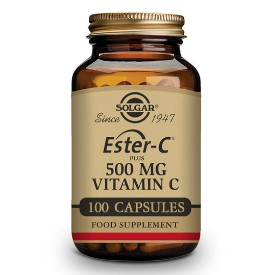 SOLGAR Ester-C Plus 500mg Vitamina C 100 Cápsulas Vegetales-1