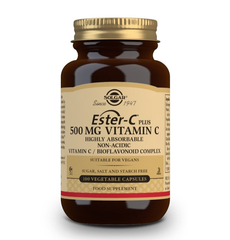 SOLGAR Ester-C Plus 500mg Vitamina C 100 Cápsulas Vegetales-2