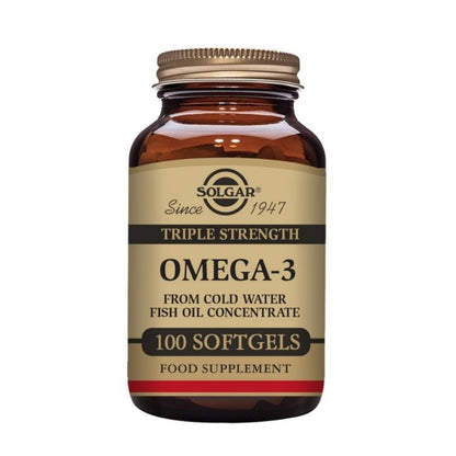 SOLGAR Omega-3 Triple Concentración 100 Cápsulas Blandas-1