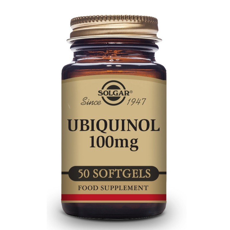 SOLGAR Ubiquinol 100mg Forma Reducida de Co-Q10 (50 Cápsulas Blandas)-1