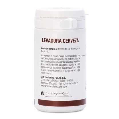 Ana María Lajusticia Levadura de Cerveza con Germen de Trigo y Tiamina (B1) 80 Comprimidos