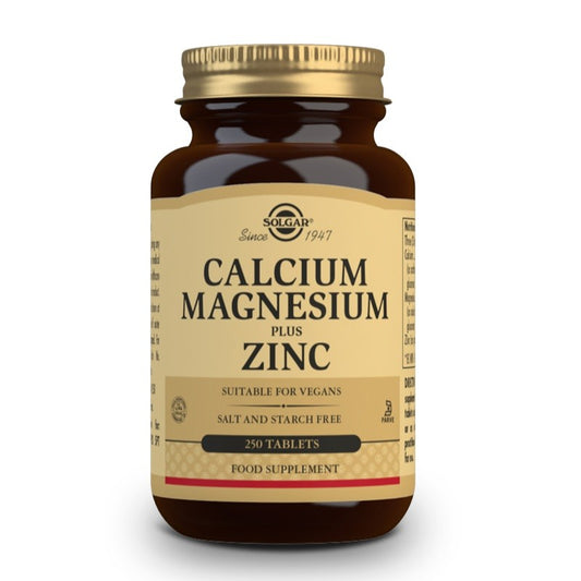 SOLGAR Calcio y Magnesio con Zinc 250 comprimidos-1