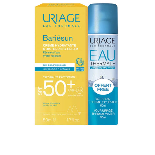 Uriage Solar Facial Lote Crema y Spray Hidratante 50ml + 50ml
