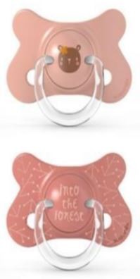SUAVINEX Chupete Látex Fusion 4-18 Meses x2 (Oso Rosa)-1