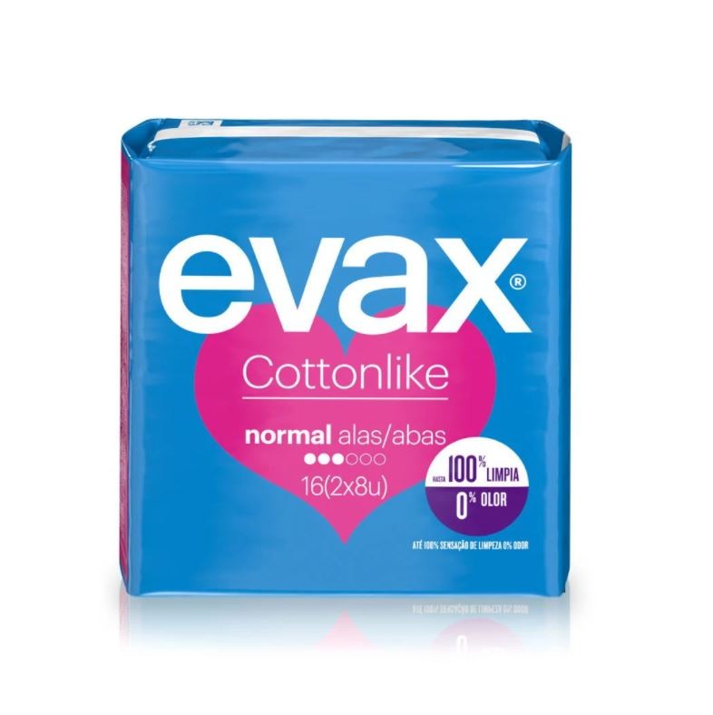 EVAX Cottonlike Normal Compresa Con Alas 16 Unidades-1