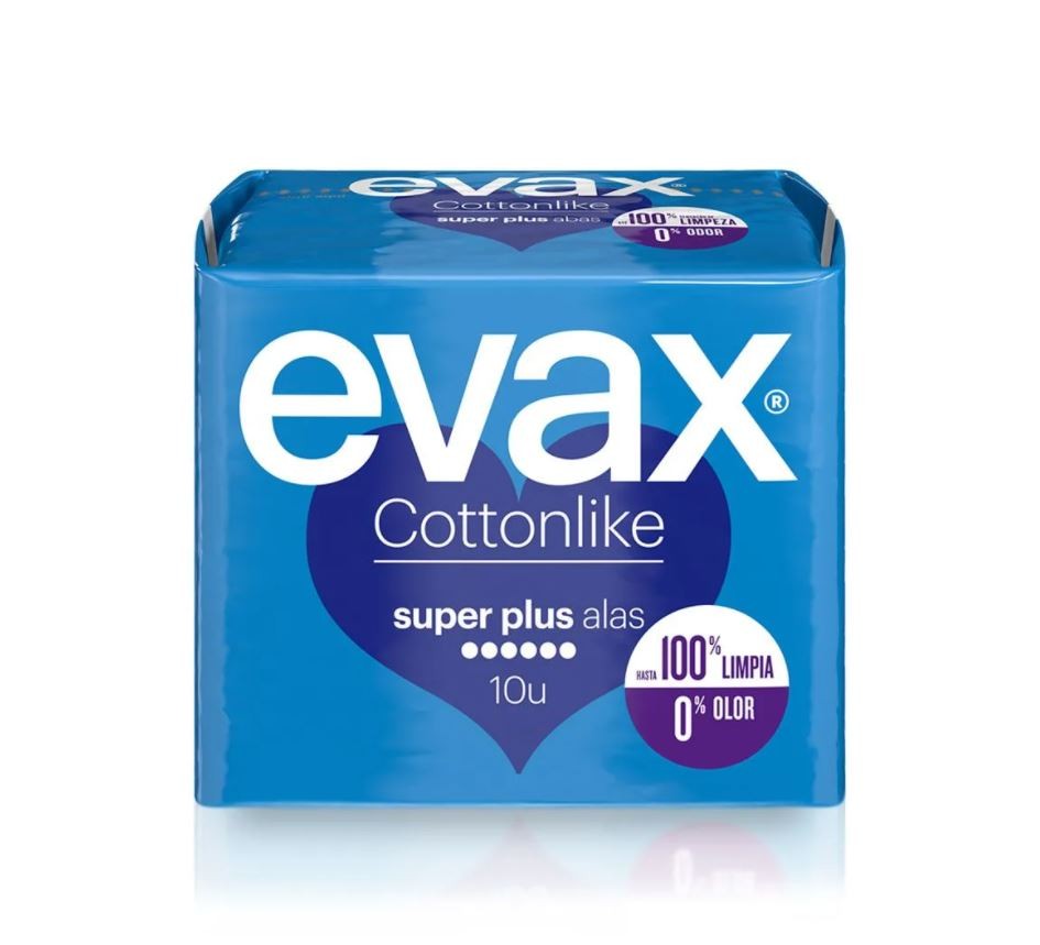 EVAX Cottonlike Super Plus Compresa Con Alas 10 Unidades-1