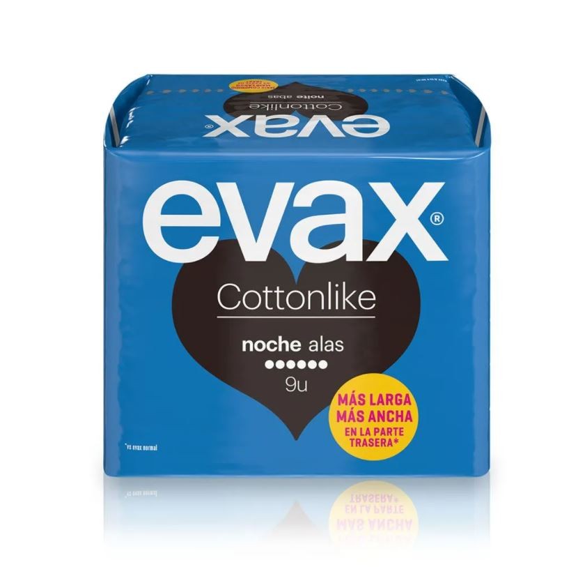 EVAX Cottonlike Noche Compresa Con Alas 9 Unidades-1