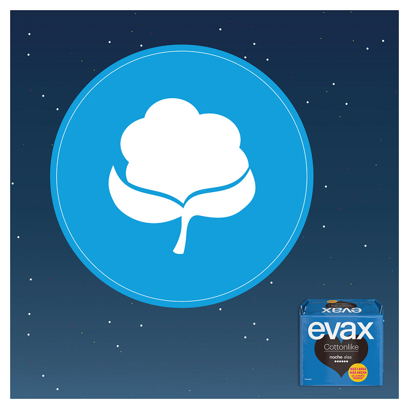 EVAX Cottonlike Noche Compresa Con Alas 9 Unidades-5