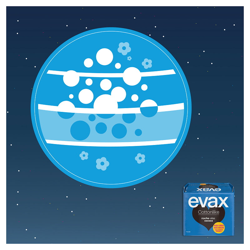 EVAX Cottonlike Noche Compresa Con Alas 9 Unidades-6