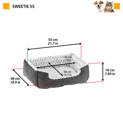Ferplast Sweetie Cama Rettangolare Grigia 400g