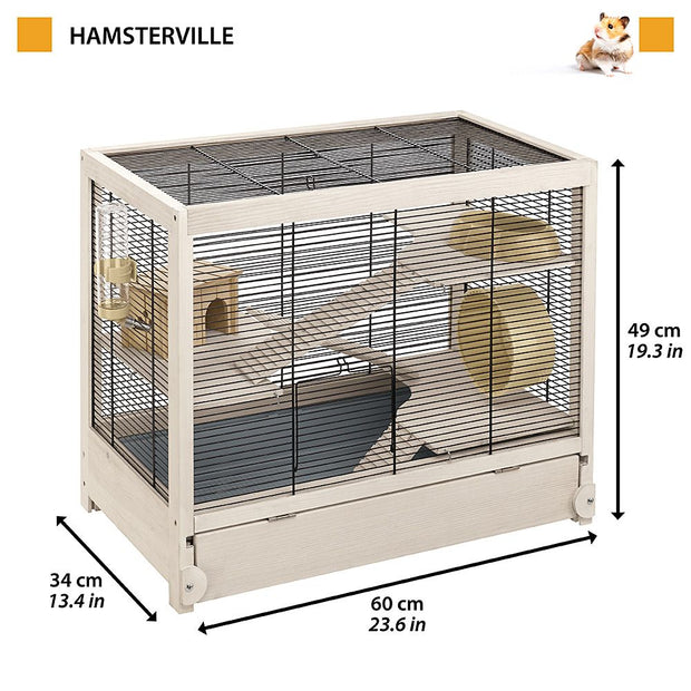 Ferplast Jaula Hamsterville Negra 1 ud