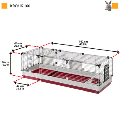Ferplast Krolik 160 Gabbia per Conigli 10.4kg
