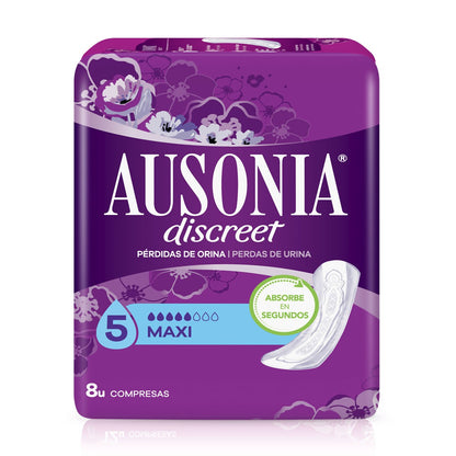 AUSONIA Discreet Maxi Compresa 8 Unidades-1