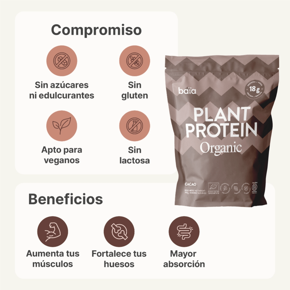 Baia Food Plant Protein Cacao 750g
