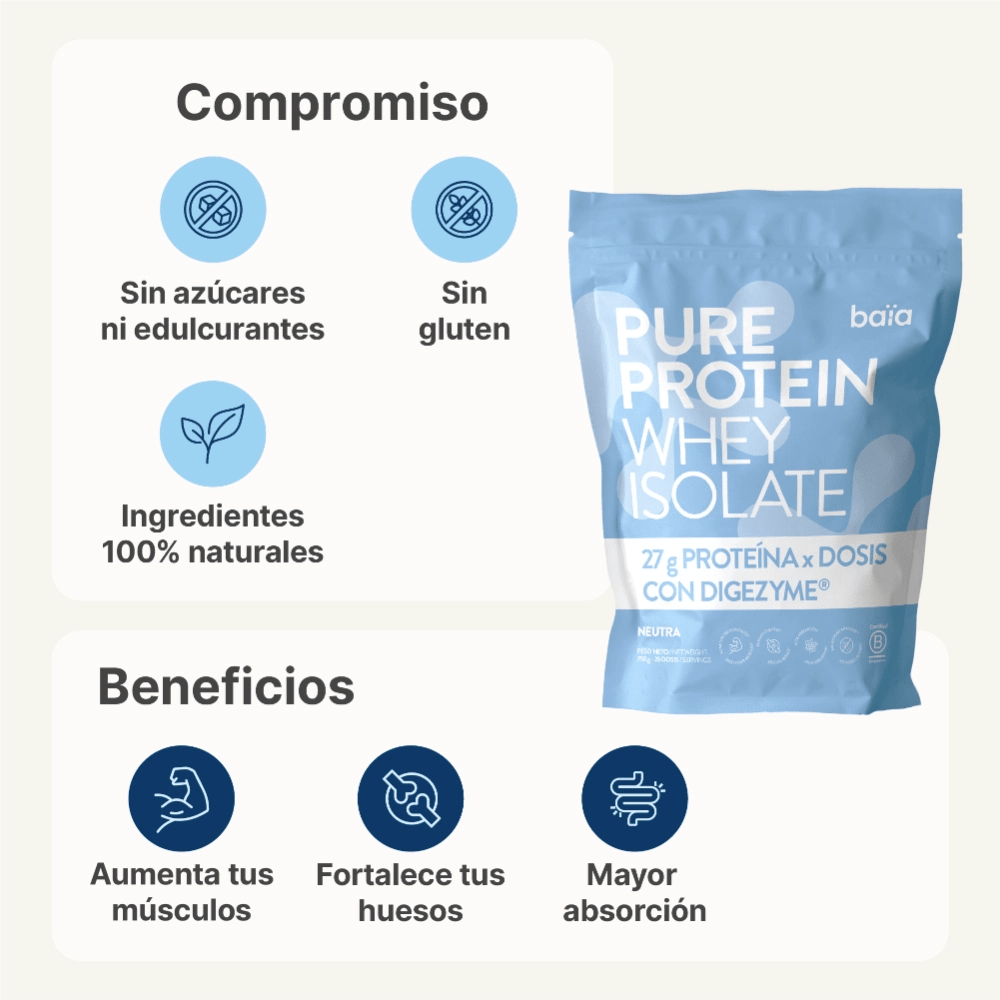 Baia Food Pure Protein Whey Isolate Neutral 750 g