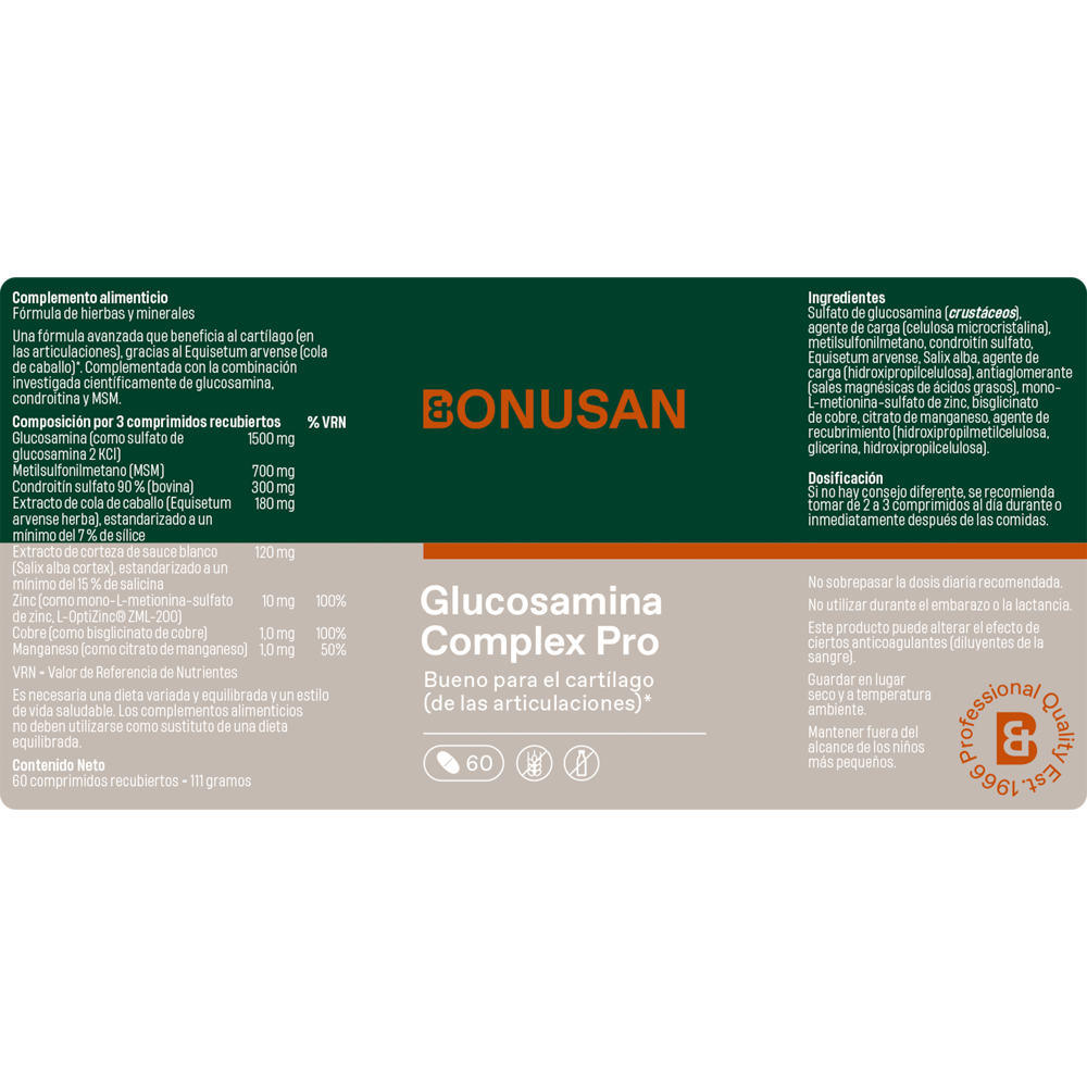 Bonusan Glucosamine Plus 60 Tablets