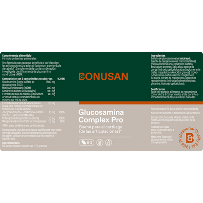 Bonusan Glucosamine Plus 60 Tablets