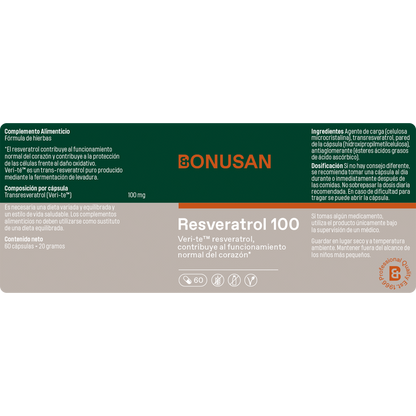 Bonusan Resveratrolo 100 Mg 60 Capsule