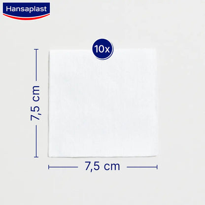 HANSAPLAST Gaze Souple 7,5x7,5cm 10 unités