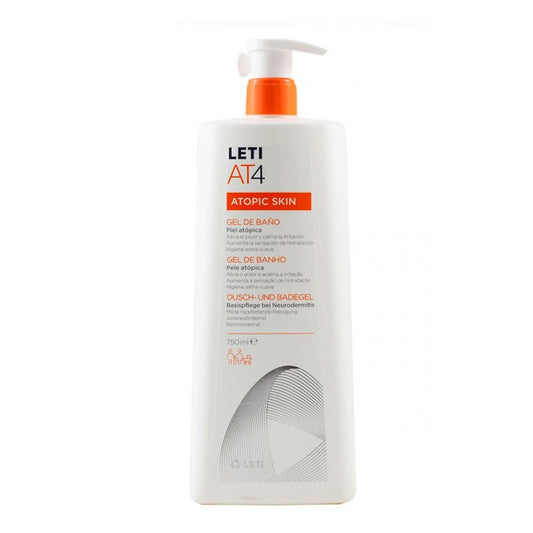 LETI AT4 Gel de Bain Peau Atopique 750 ml