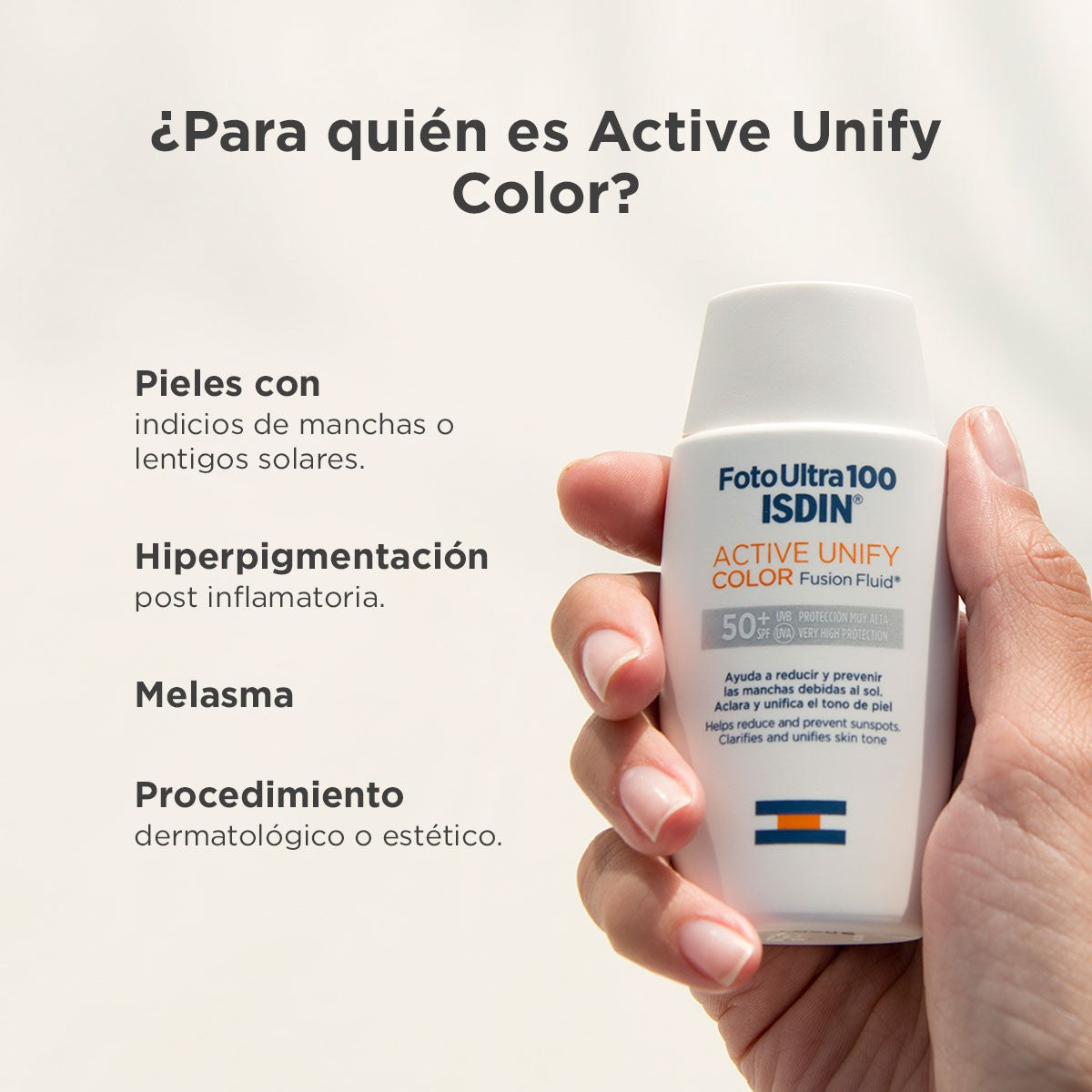 ISDIN Fotoultra 100 Active Unify Color Despigmentante (SPF50+) 50ml