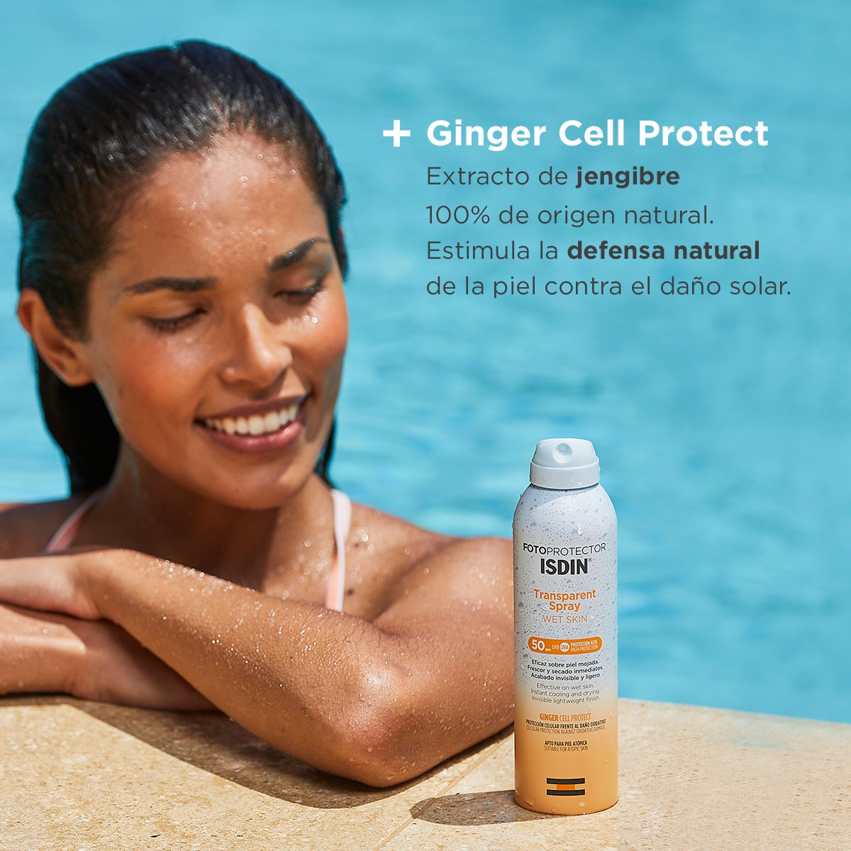 ISDIN Fotoprotector Transparente Spray Wet Skin SPF 50+ 250ml-4