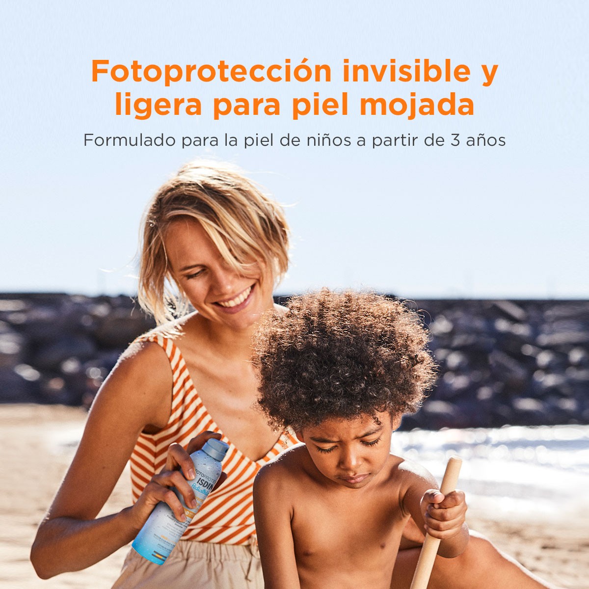 ISDIN Fotoprotector Transparent Spray Wet Skin Pediatrics SPF 50+ 250m-6