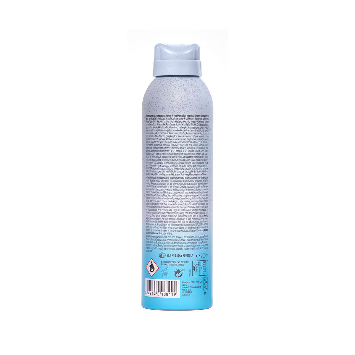 ISDIN Fotoprotector Transparent Spray Wet Skin Pediatrics SPF 50+ 250m-2
