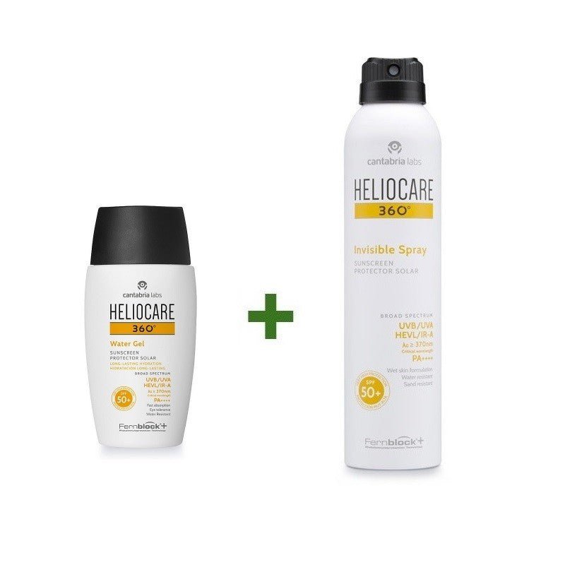 Heliocare 360º Pack Water Gel SPF 50+ (50ml) + Heliocare 360º Invisible Spray 200ml-1