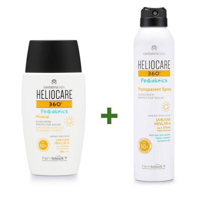 HELIOCARE 360º Pediatrics Pack Mineral SPF50 (50ml) + Pediatrics Spray Transparente 200ml-1